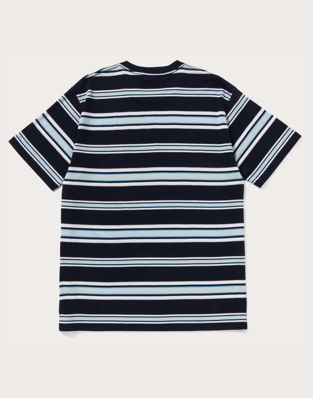 BAPE MENS APE HEAD COLLEGE STRIPE TEE