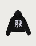 CAMO LACE PATCH BOXY CROPPED PULLOVER HOODIE LADIES
