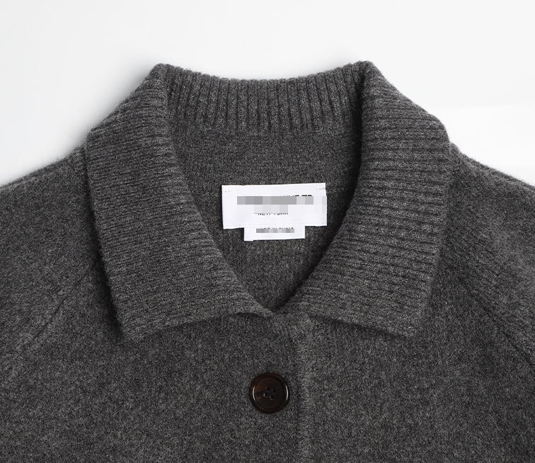 wool knit coat