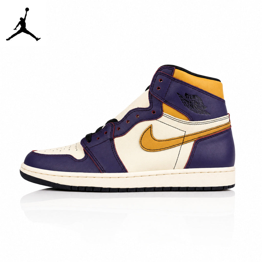 Air Jordan 1 High Lakers Purple Scratch-Off Unisex Sneakers CD6578-507