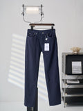 `Ralph Lauren Men's Navy Textured Straight‑Leg Casual Trousers`