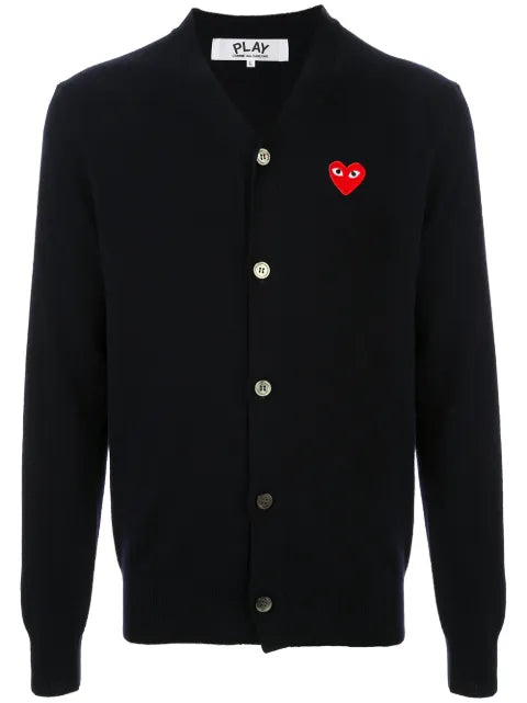 Comme Des Garçons Play embroidered logo cardigan