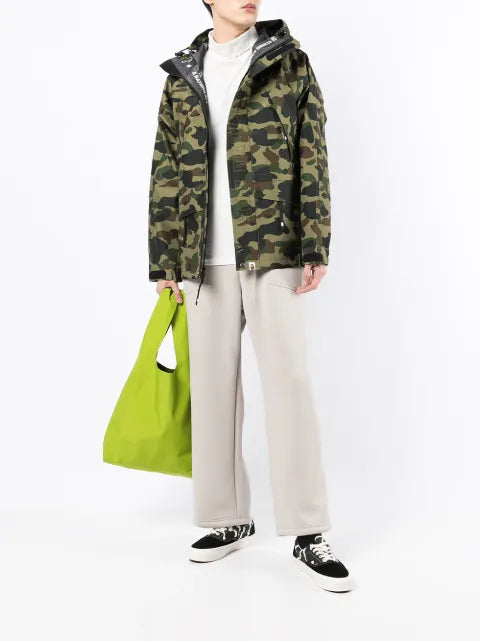 A BATHING APE® camouflage-print zip-up jacket