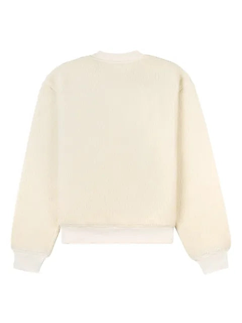 Sporty & Rich logo-patch fleece jumper