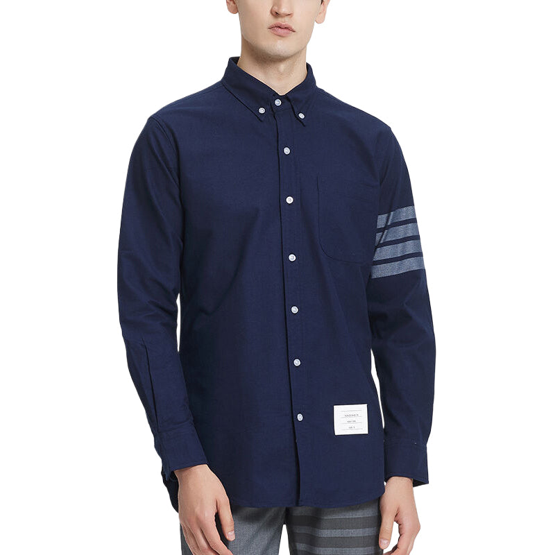 Men's Classic Four-Bar Oxford Shirt - 100% Cotton Premium | Thom Browne