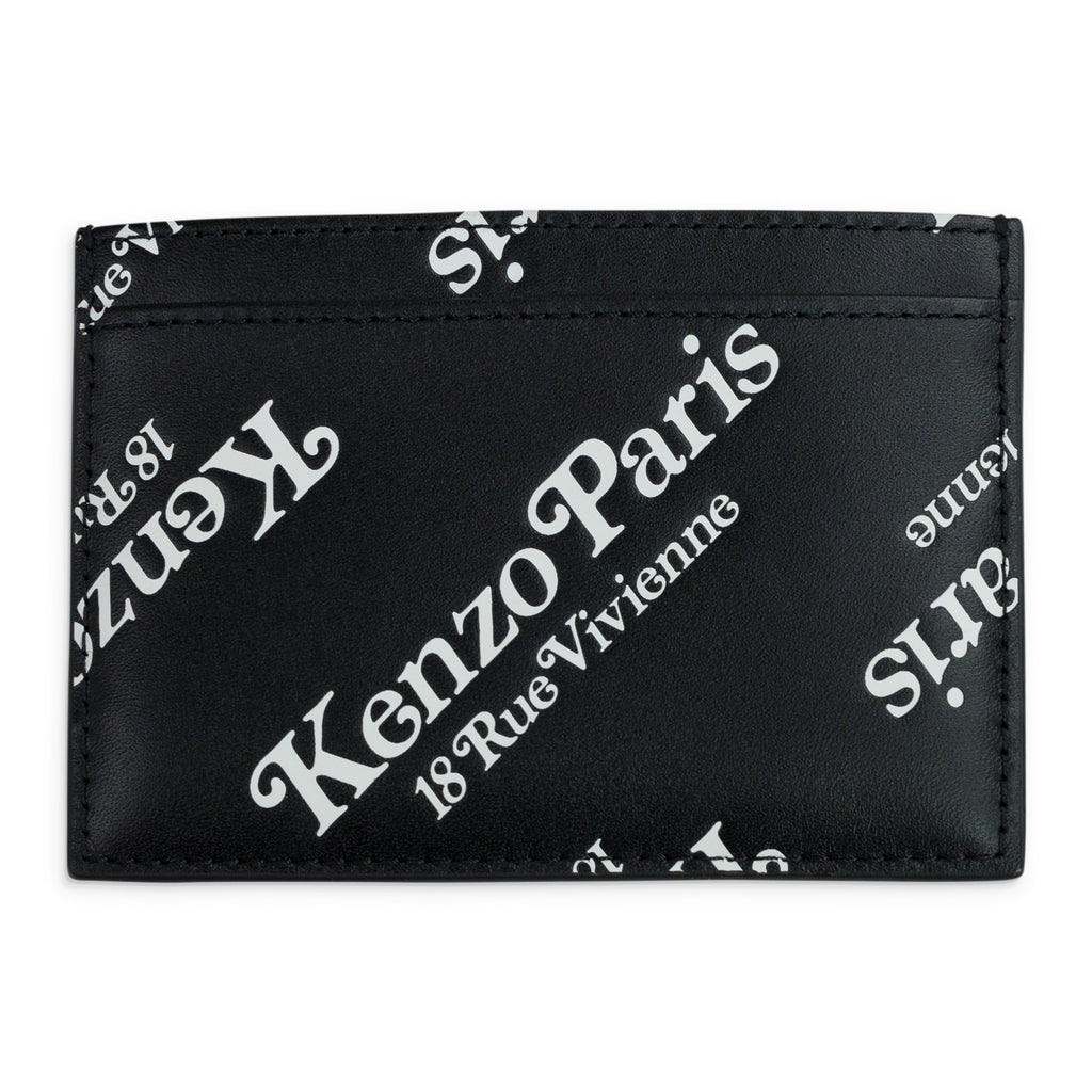 Black Allover Print Cardholder