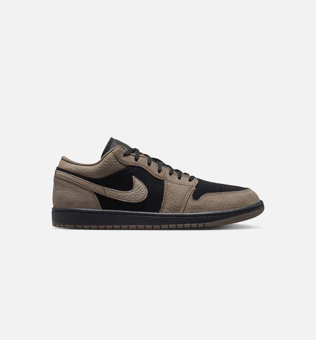 Air Jordan 1 Low SE Men's Lifestyle Shoes - Black Olive Grey Light Wild Mango