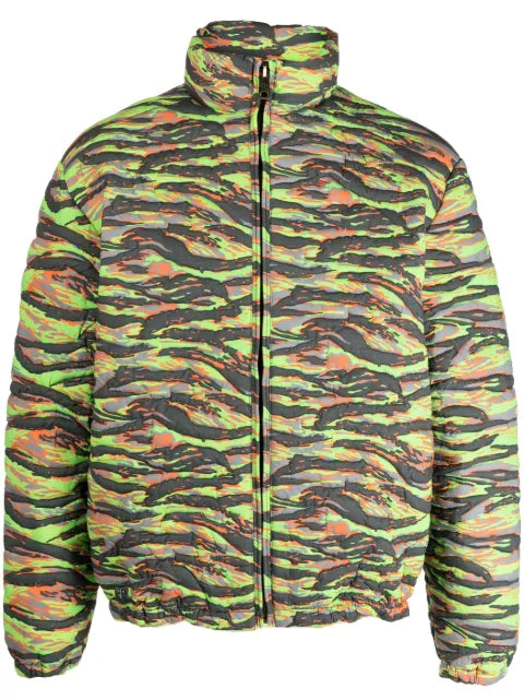 ERL camouflage jacquard padded jacket