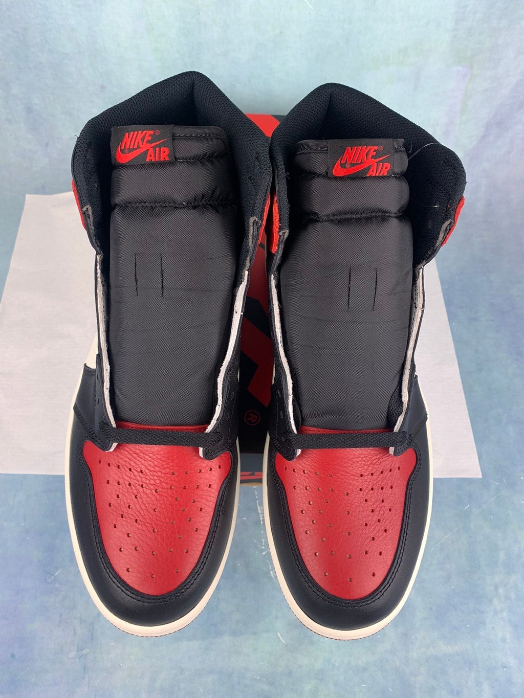 Air Jordan 1 High Black Toe 555088-610 Unisex Sneakers