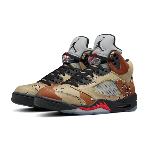 Supreme x Air Jordan 5 Retro 'Desert Camo'