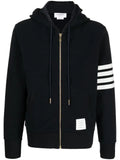 Thom Browne 4-Bar zip-up hoodie
