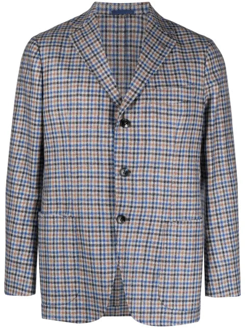 SARTORIO NAPOLI plaid-check single-breasted blazer