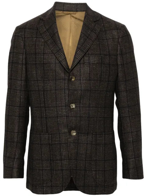 SARTORIO NAPOLI tartan pattern blazer