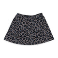 ADAM SELMAN CRYSTAL RHINESTONE LEOPARD BLUE MINI SKIRT