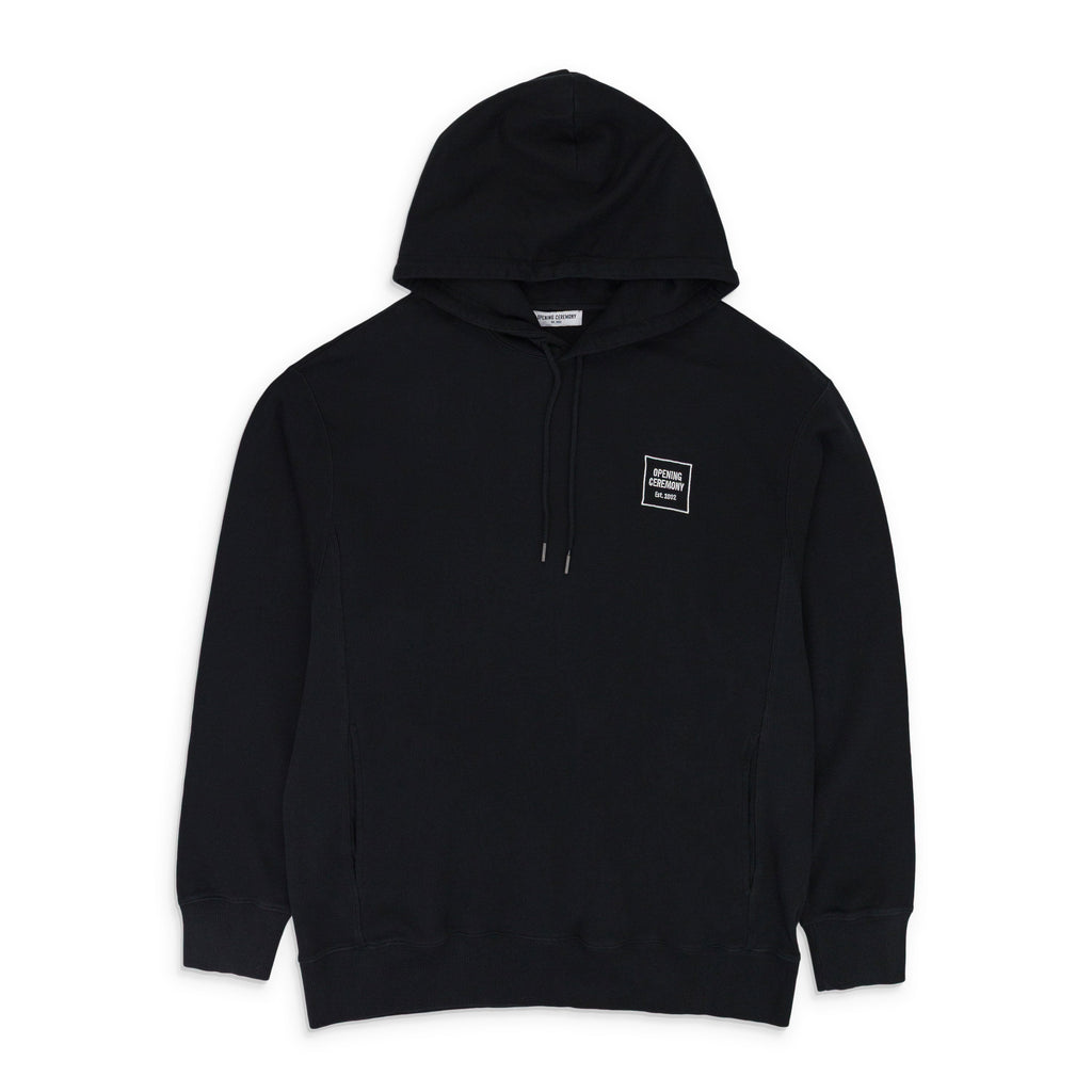 BLACK MINI BOX LOGO HOODIE