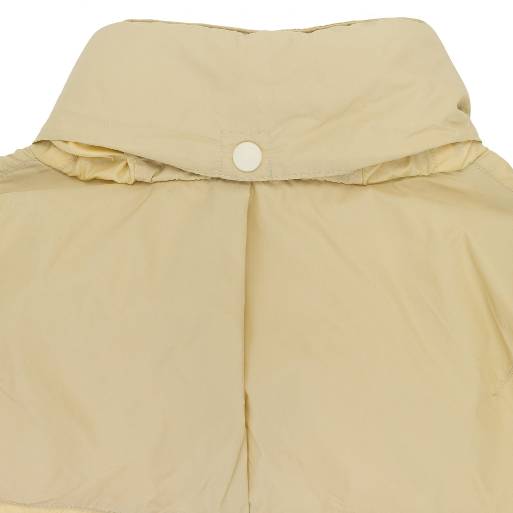 CREAM NYLON ZIP UP JACKET