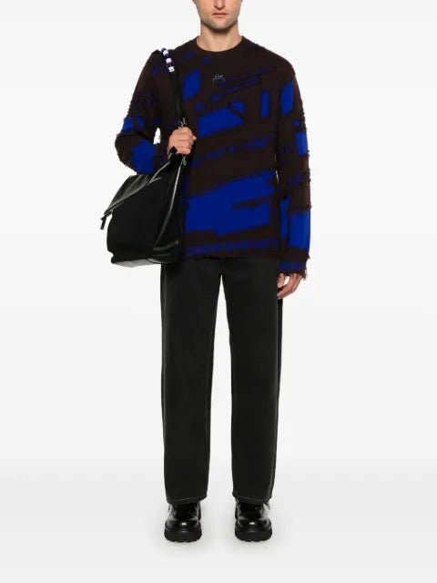 A-COLD-WALL* frontage-knit crew neck sweater