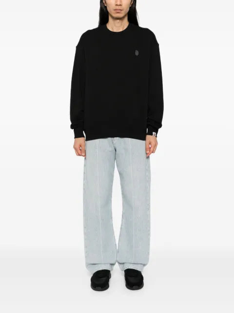 A BATHING APE® logo-patch sweatshirt