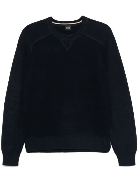BOSS sweater with a striped panel