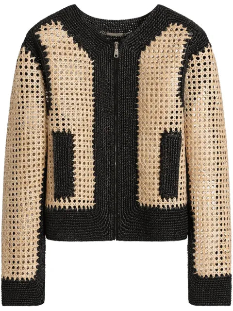 Dolce & Gabbana woven jacket in raffia