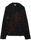 Glass Cypress floral-embroidered hoodie