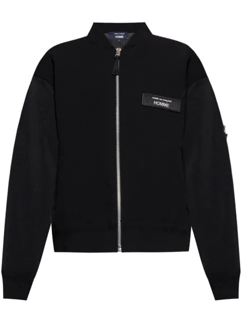 Comme des Garçons Homme logo-patch bomber jacket