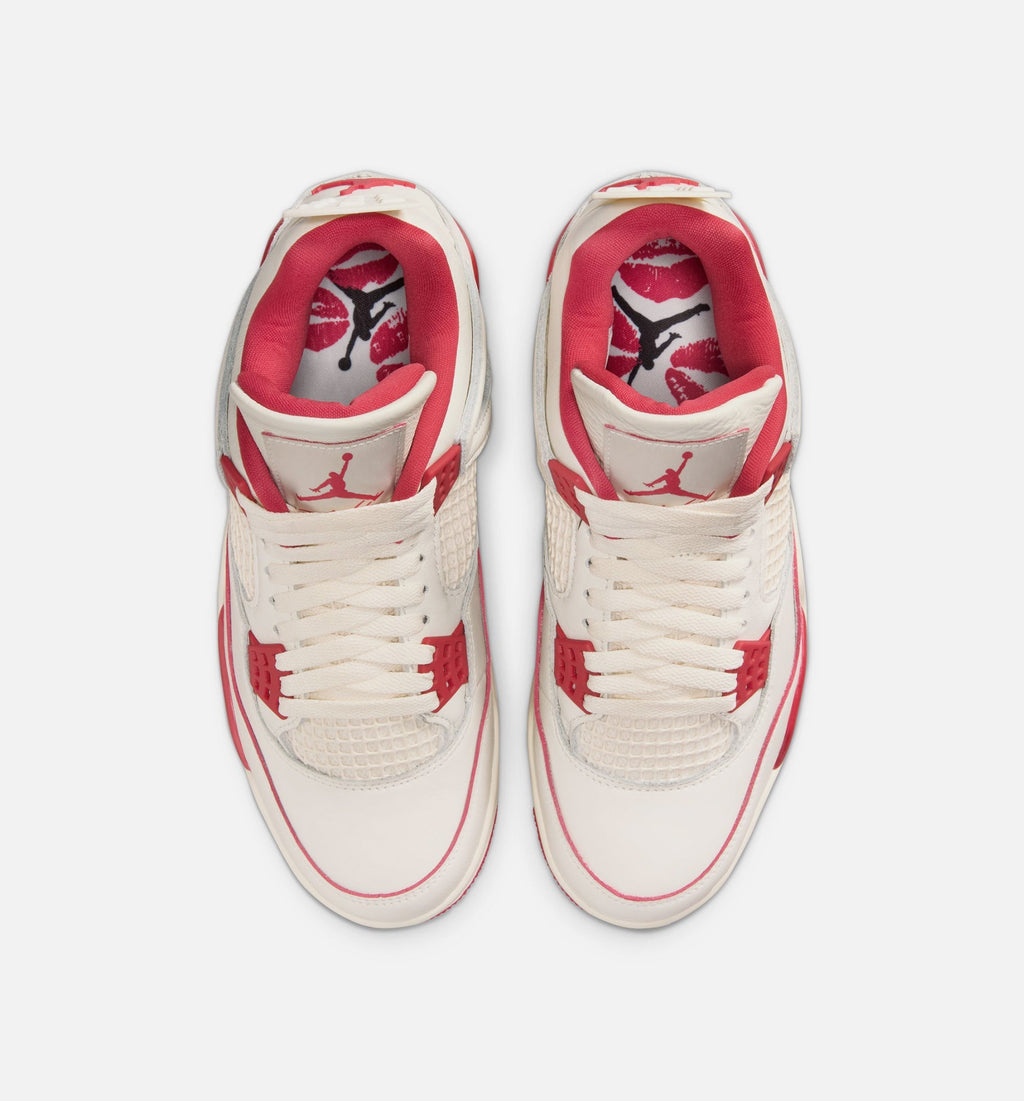 Air Jordan 4 Retro "Valentine's Day" Women's Shoe – Pale Ivory/Sierra Red/Tough Red