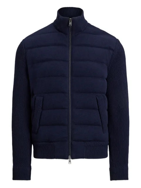 Ralph Lauren Purple Label ribbed-sleeves quilted jacket