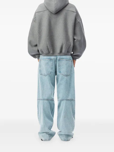 Alexander Wang Star zip up hoodie in dense fleece jacket