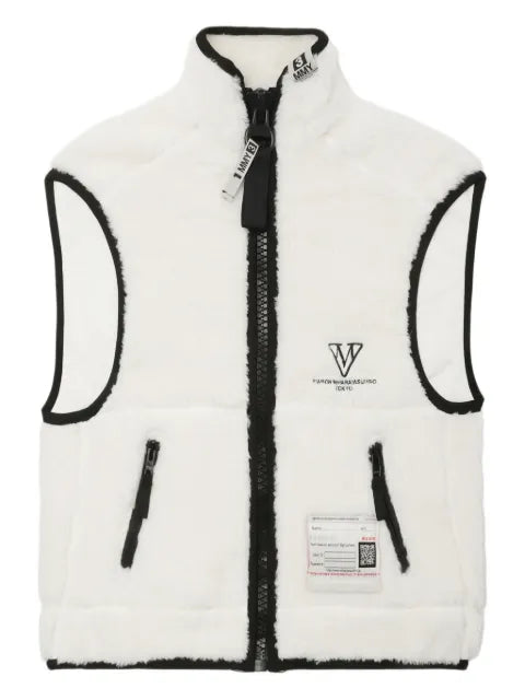 Maison MIHARA YASUHIRO logo-embroidered gilet
