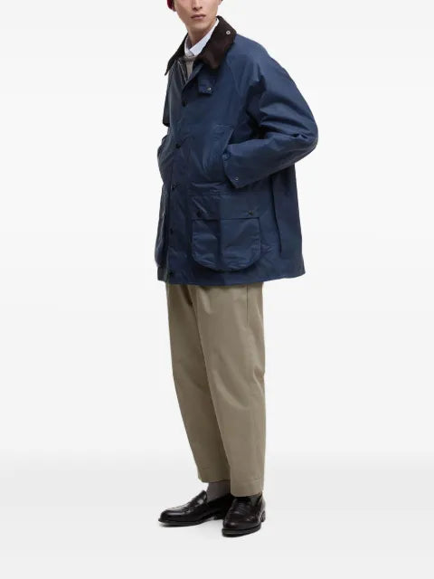 Barbour corduroy-collar cotton jacket