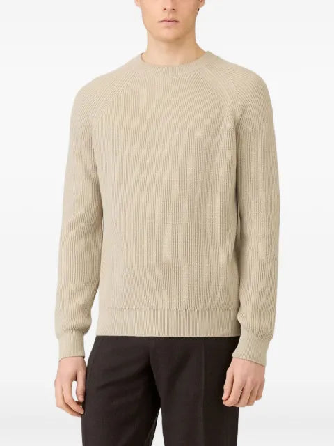 Sunspel ribbed-knit cotton jumper