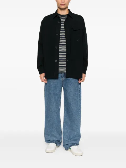 adidas buttoned pocket overshirt