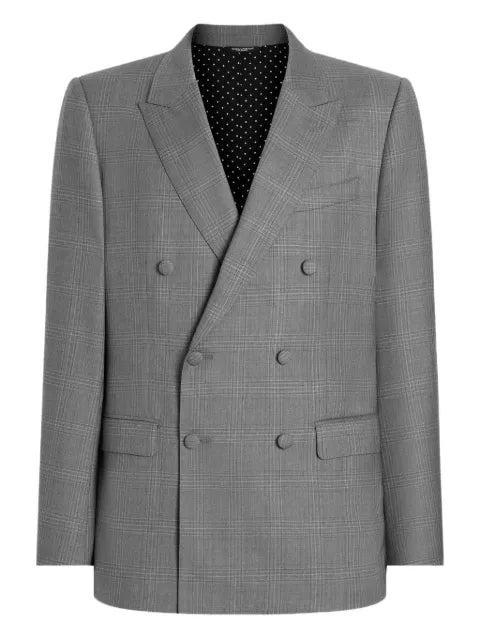 Dolce & Gabbana checked double-breasted jacket