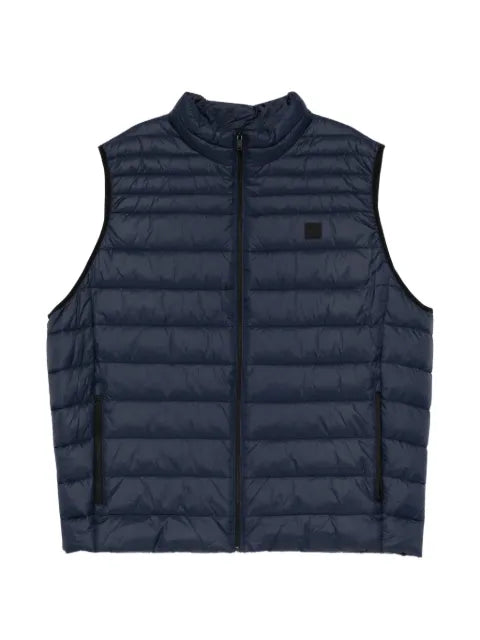 BOSS water-repellent vest with logo patch