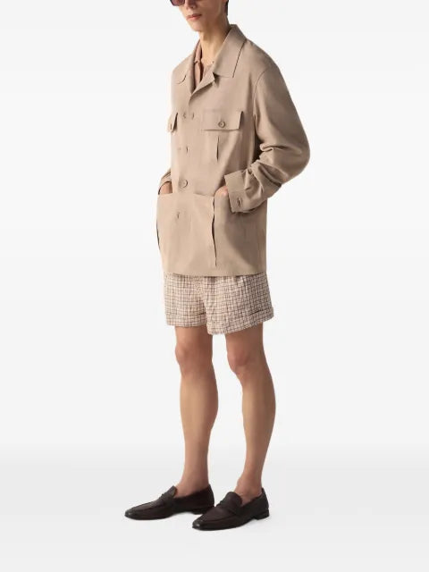 Zegna Safari-style fur coat