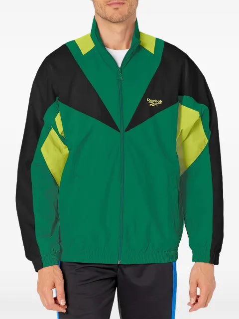Reebok logo-embroidered bomber jacket