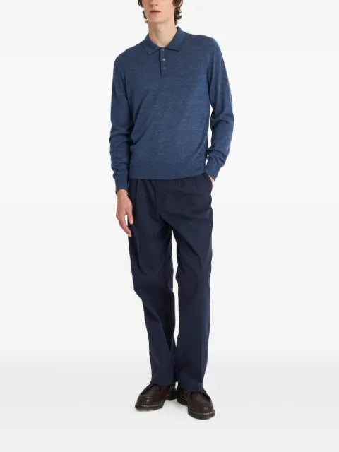 Pringle of Scotland polo-collar extra fine sweater