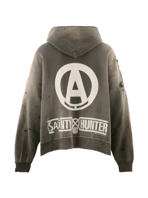 SAINT MXXXXXX zip-up hoodie