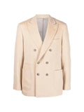 Brunello Cucinelli double-breasted peak-lapel jacket