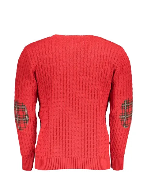 U.S. Grand cable-knit elbow-patch jumper