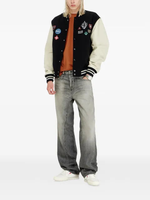 Diesel L-Arry-Patch leather jacket