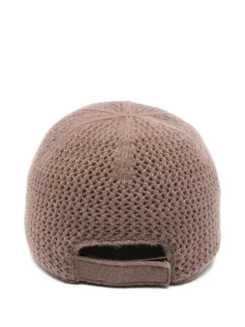 Eleventy cashmere-wool-logo-embroidered baseball cap