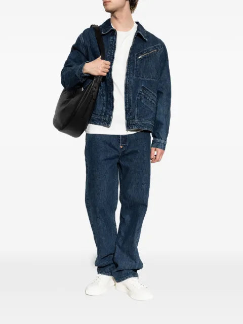 Kenzo Signature Utility logo-embroidered denim jacket