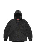Supreme flag-quilted hooded jacket