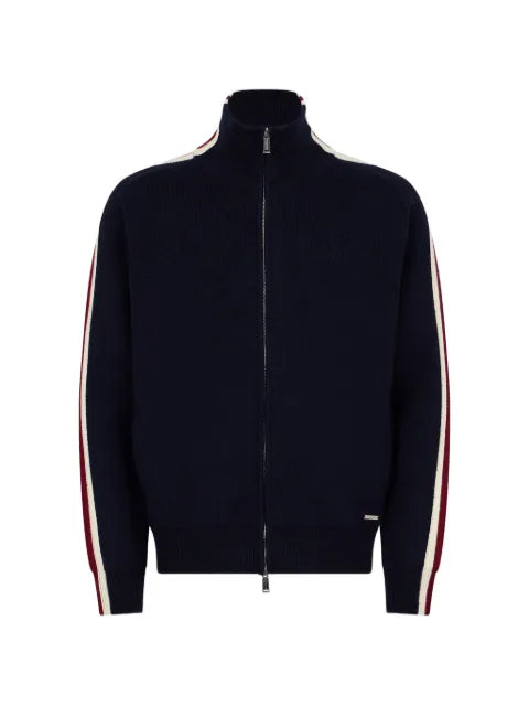 DSQUARED2 side-stripe zipped cardigan