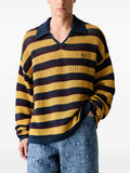 Daily Paper striped open-knit sweater