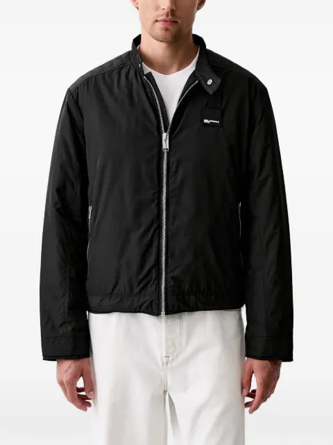 Karl Lagerfeld Jeans logo-patch quilted-panel jacket