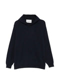 AMARANTO  knitted wool hoodie
