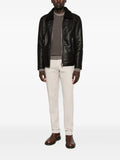 Paul & Shark ribbed-trim virgin-wool sweater
